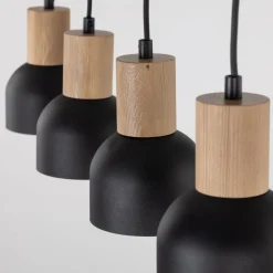 Lampa Wisząca CAIRO Czarny Metalowe Klosze 4xE27 * TK Lighting Outlet