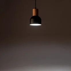 Lampa Wisząca CAIRO Czarny Metalowy Klosz1xE27 * TK Lighting Outlet