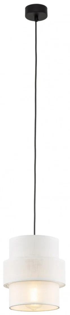 Lampa Wisząca CALISTO Biały Abażur 1xE27 20cm * TK Lighting Outlet