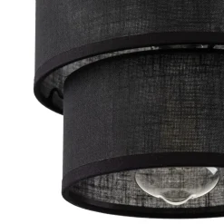 Lampa Wisząca CALISTO Czarny Abażur 1xE27 20cm