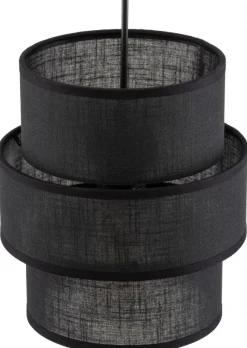 Lampa Wisząca CALISTO Czarny Abażur 1xE27 20cm