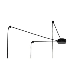 Lampa Wisząca CALISTO Czarny Abażury 3xE27 * TK Lighting Hot