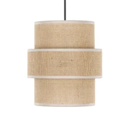 Lampa Wisząca CALISTO Juta Abażur 1xE27 20 cm * TK Lighting Outlet