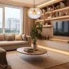 Lampa Wisząca CAMPANIA Złoty Szklany Klosz 1xE27 40cm * Eko-light