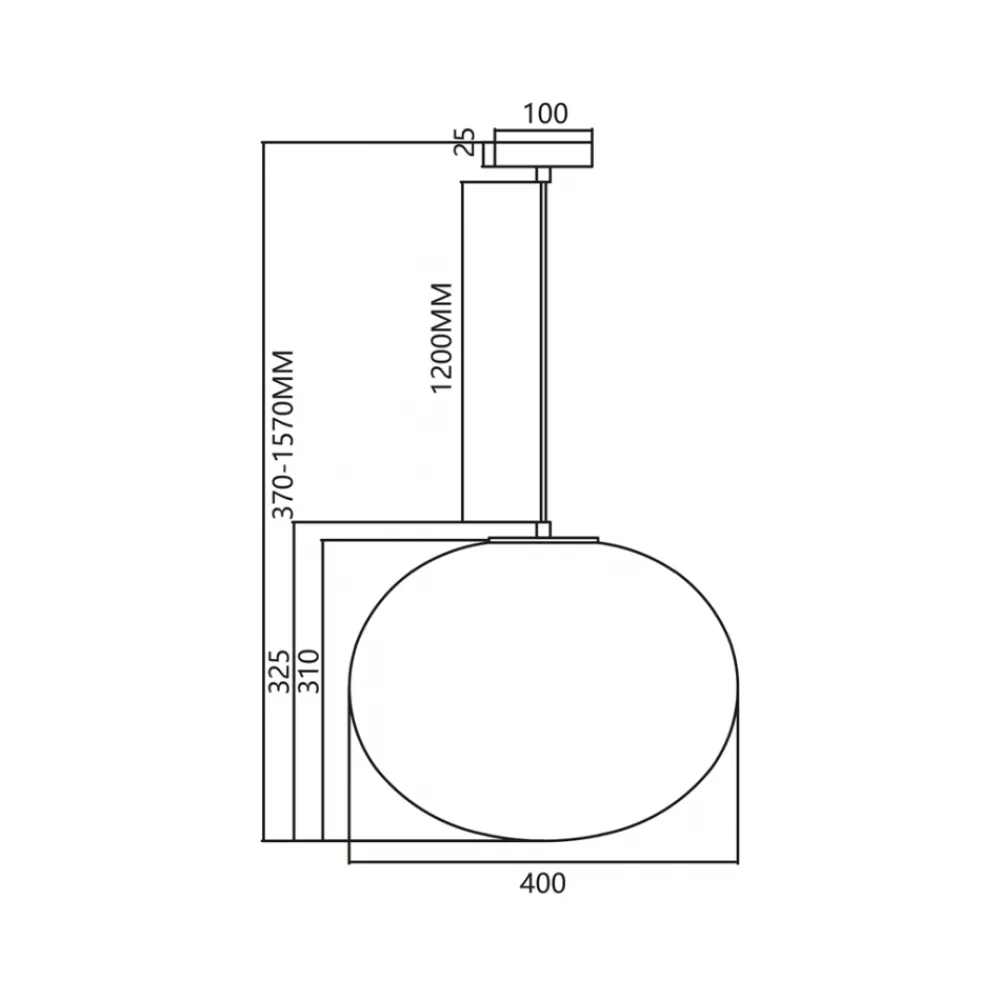 Lampa Wisząca CAMPANIA Złoty Szklany Klosz 1xE27 40cm * Eko-light