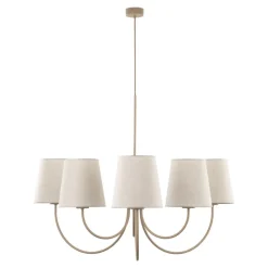 Lampa wisząca CANDI sabia beżowa 6xE27 * TK Lighting Outlet