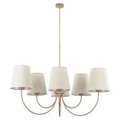 Lampa wisząca CANDI sabia beżowa 6xE27 * TK Lighting Outlet