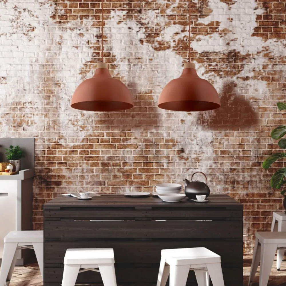 Lampa wisząca CAP ceglasta 1xE27 34 cm * TK Lighting Clearance