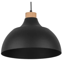 Lampa Wisząca CAP Czarny Metalowy Klosz 1xE27 34 cm * TK Lighting New
