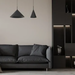 Lampa wisząca CAPITAL Czarna Metalowa 1xGX53 46cm * Eko-light Best