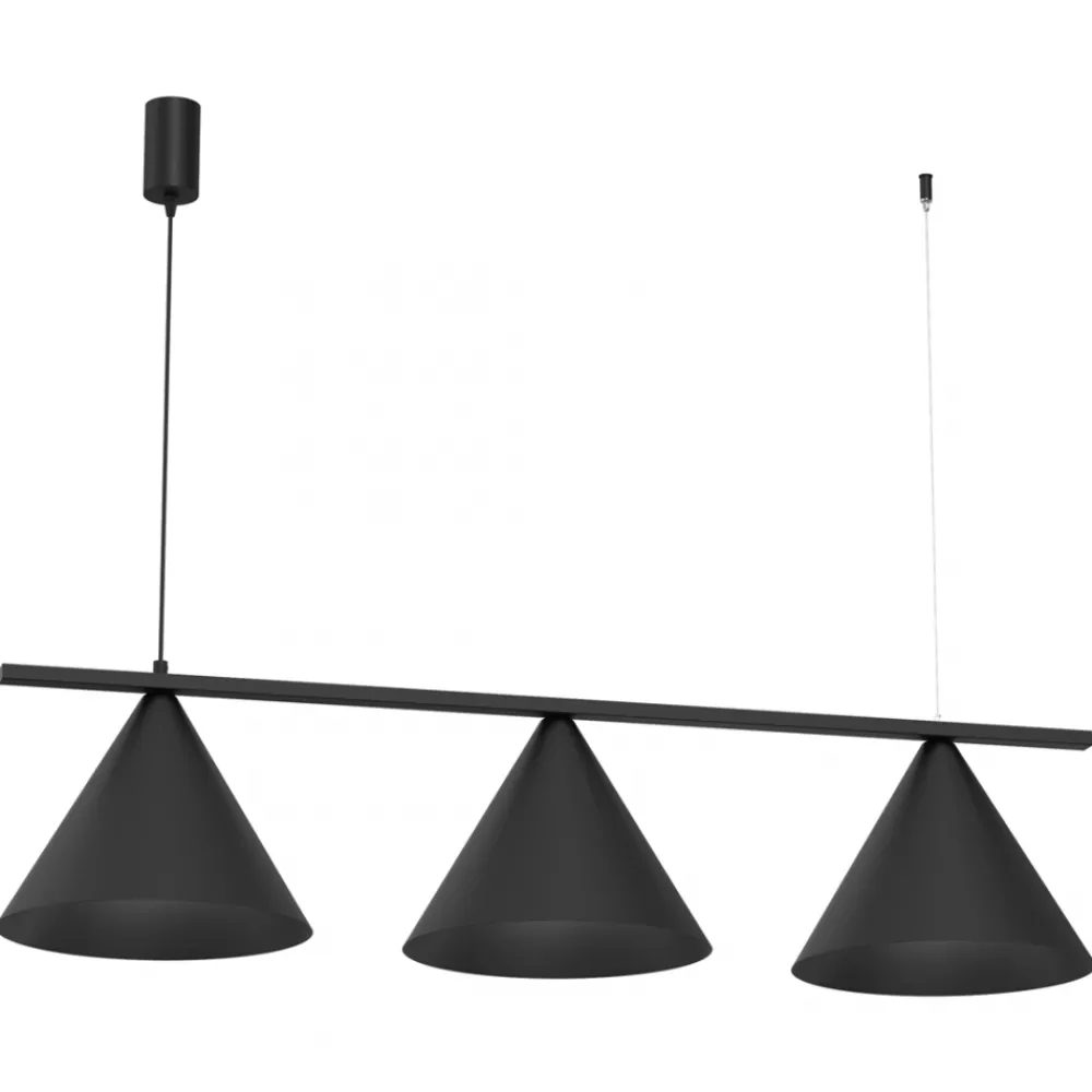 Lampa wisząca CAPITAL Czarna Metalowa 3xGX53 * Eko-light Hot