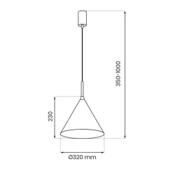 Lampa wisząca CAPITAL Różowe złoto Metalowa 1xGX53 32cm * Eko-light Sale
