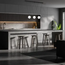Lampa Wisząca CAPRI Czarny Szklane Klosze 3xG9 * Eko-light Outlet