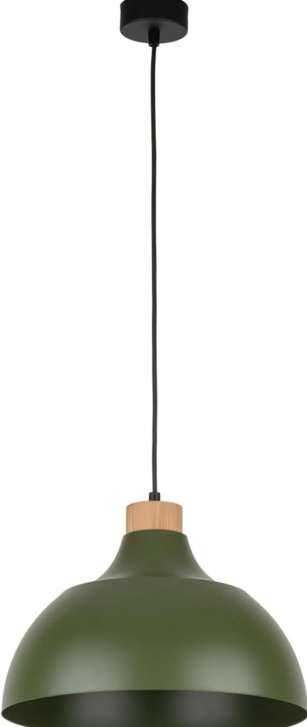 Lampa Wisząca CAP Zielony Metalowy Klosz 1xE27 34cm * TK Lighting Outlet