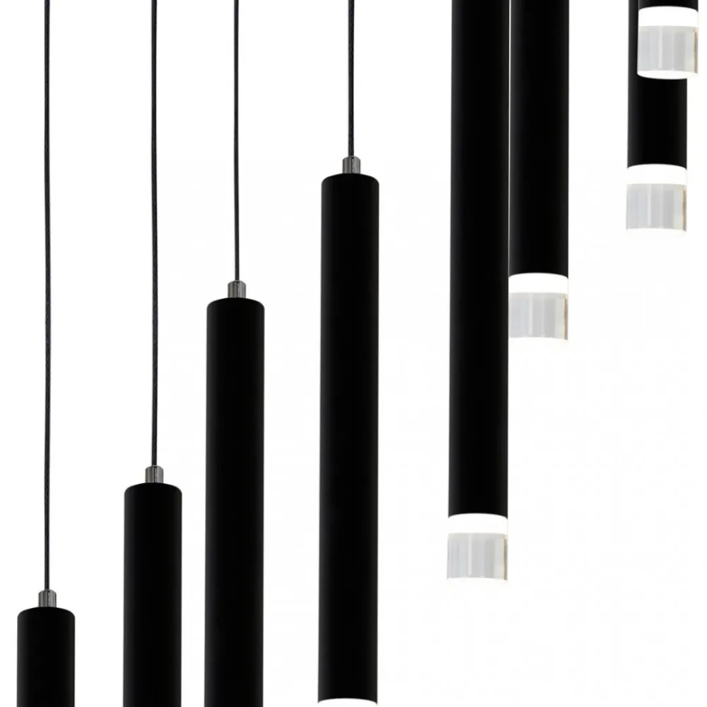 Lampa Wisząca CARBON Czarny 12W LED 45cm * Eko-light Sale
