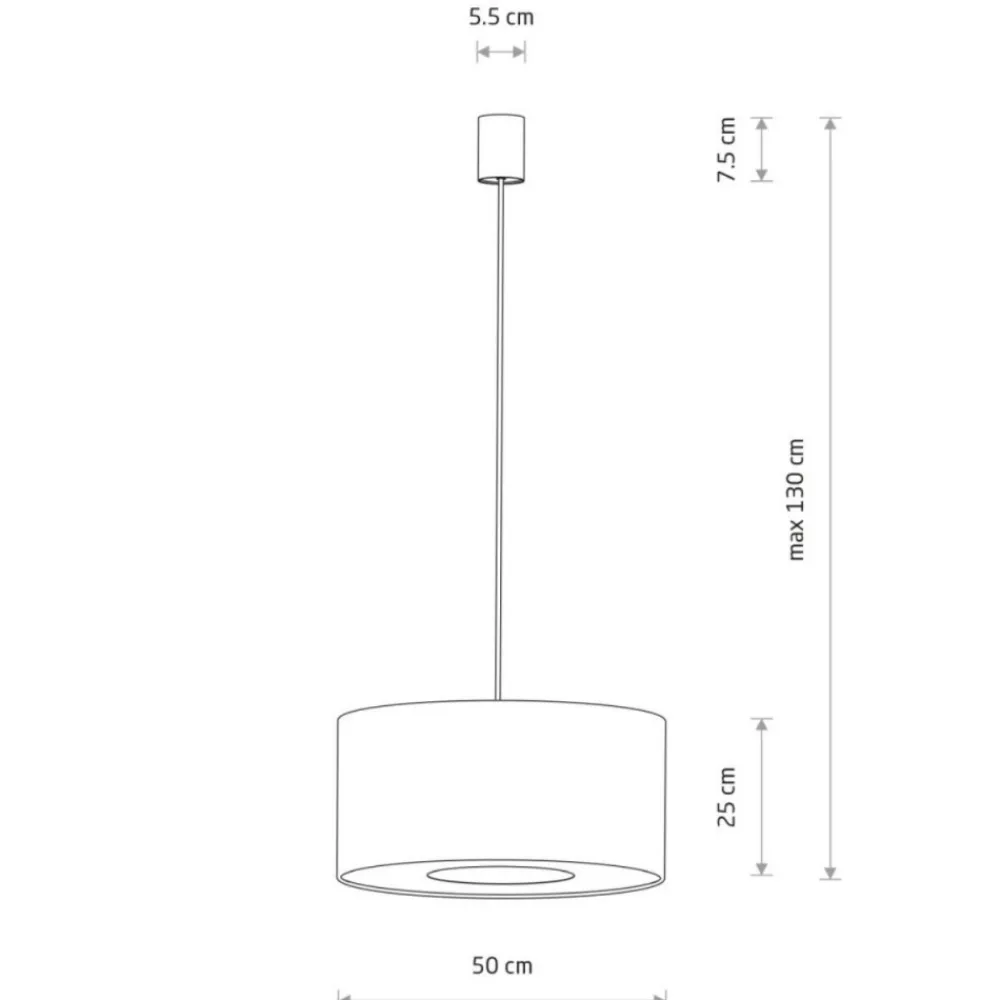 Lampa wisząca CEDRO M beżowa 1xE27 * Nowodvorski Outlet