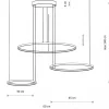 Lampa Wisząca CIRCOLO Czarny 45W 4000K 30,45,60cm * Nowodvorski