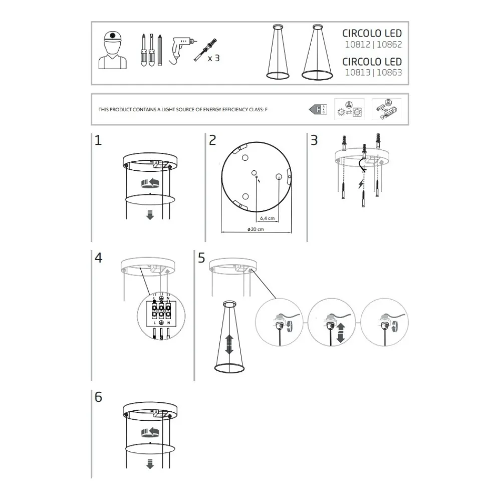 Lampa Wisząca CIRCOLO Czarny 18W LED 3000K 45cm * Nowodvorski Sale