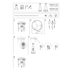 Lampa Wisząca CIRCOLO Czarny 21W LED 3000K 60cm * Nowodvorski Hot