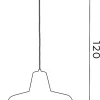 Lampa Wisząca CLASS Biały Złoty Metalowy Klosz 1xE27 36cm * Luminex Outlet