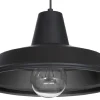 Lampa Wisząca CLASS Czarny Metalowy Klosz 1xE27 36cm * Luminex New