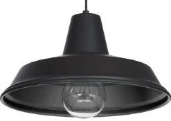Lampa Wisząca CLASS Czarny Metalowy Klosz 1xE27 36cm * Luminex New