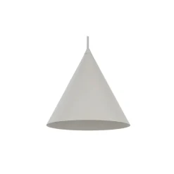 Lampa Wisząca CONO Beżowy Metalowy Klosz 1xE27 19cm * TK Lighting