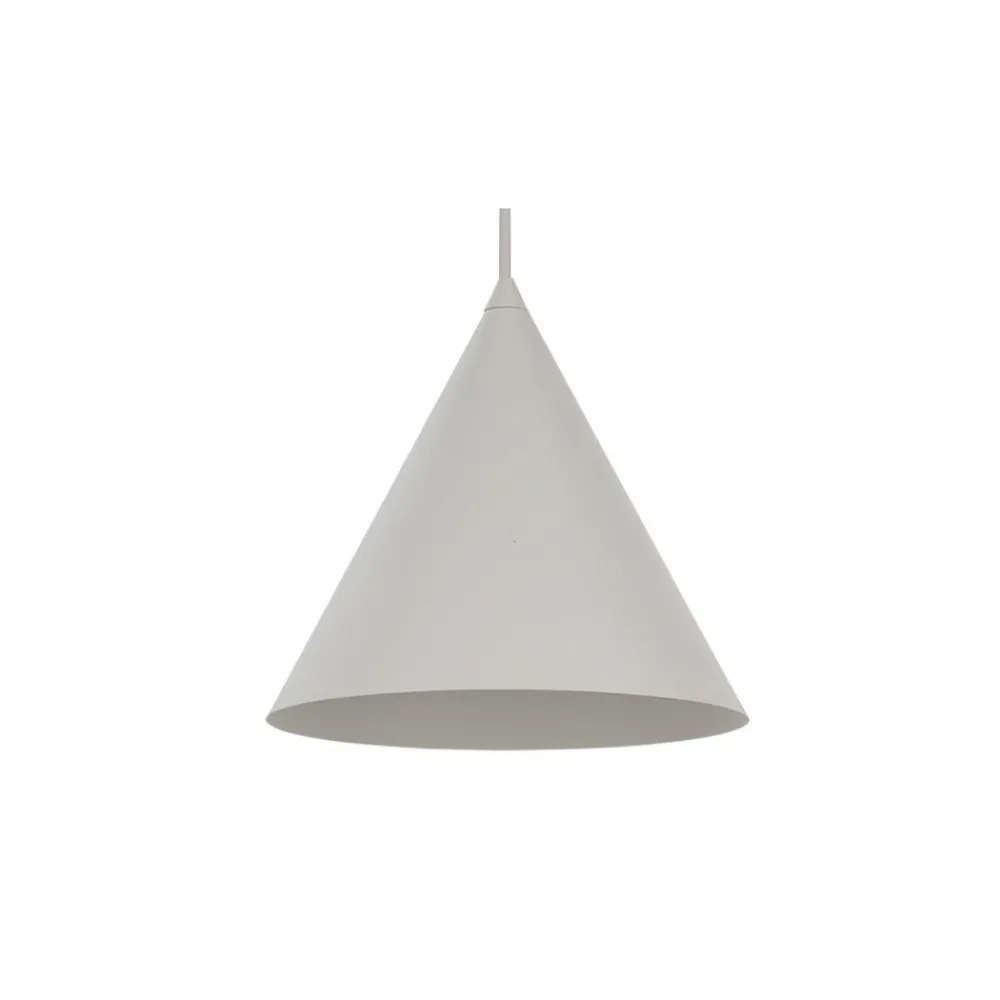 Lampa Wisząca CONO Beżowy Metalowy Klosz 1xE27 19cm * TK Lighting