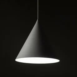 Lampa Wisząca CONO Biały Metalowy Klosz 1xE27 25cm * TK Lighting Outlet
