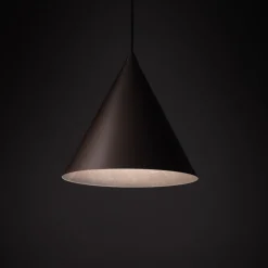 Lampa Wisząca CONO Brązowy Metalowy Klosz 1xE27 25cm * TK Lighting