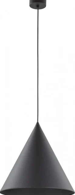 Lampa Wisząca CONO Czarny Metalowy Klosz 1xE27 32cm * TK Lighting Best