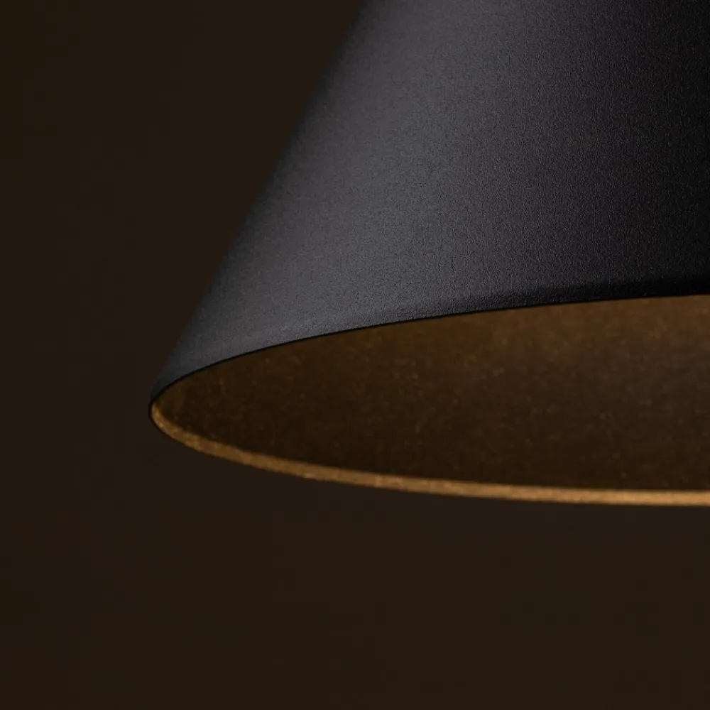 Lampa Wisząca CONO Czarny Metalowy Klosz 1xE27 32cm * TK Lighting Best