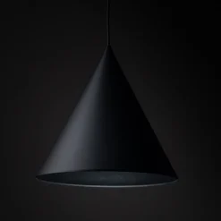 Lampa Wisząca CONO Czarny Metalowy Klosz 1xE27 32cm * TK Lighting Best