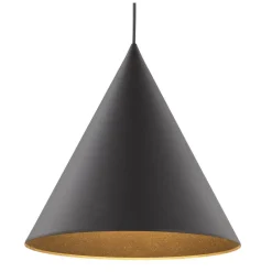 Lampa Wisząca CONO Czarny Metalowy Klosz 1xE27 32cm * TK Lighting Best