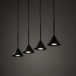 Lampa wisząca CONO MINI czarna 4xGU10 * TK Lighting Discount