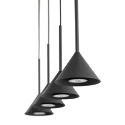 Lampa wisząca CONO MINI czarna 4xGU10 * TK Lighting Discount