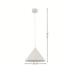 Lampa wisząca CONO M kaszmirowa 1xE27 * TK Lighting Clearance