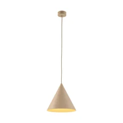Lampa wisząca CONO M sabia beżowa 1xE27 * TK Lighting Best