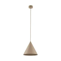 Lampa wisząca CONO M sabia beżowa 1xE27 * TK Lighting Best