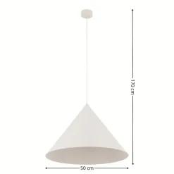 Lampa wisząca CONO XL kaszmirowa 1xE27 * TK Lighting Outlet
