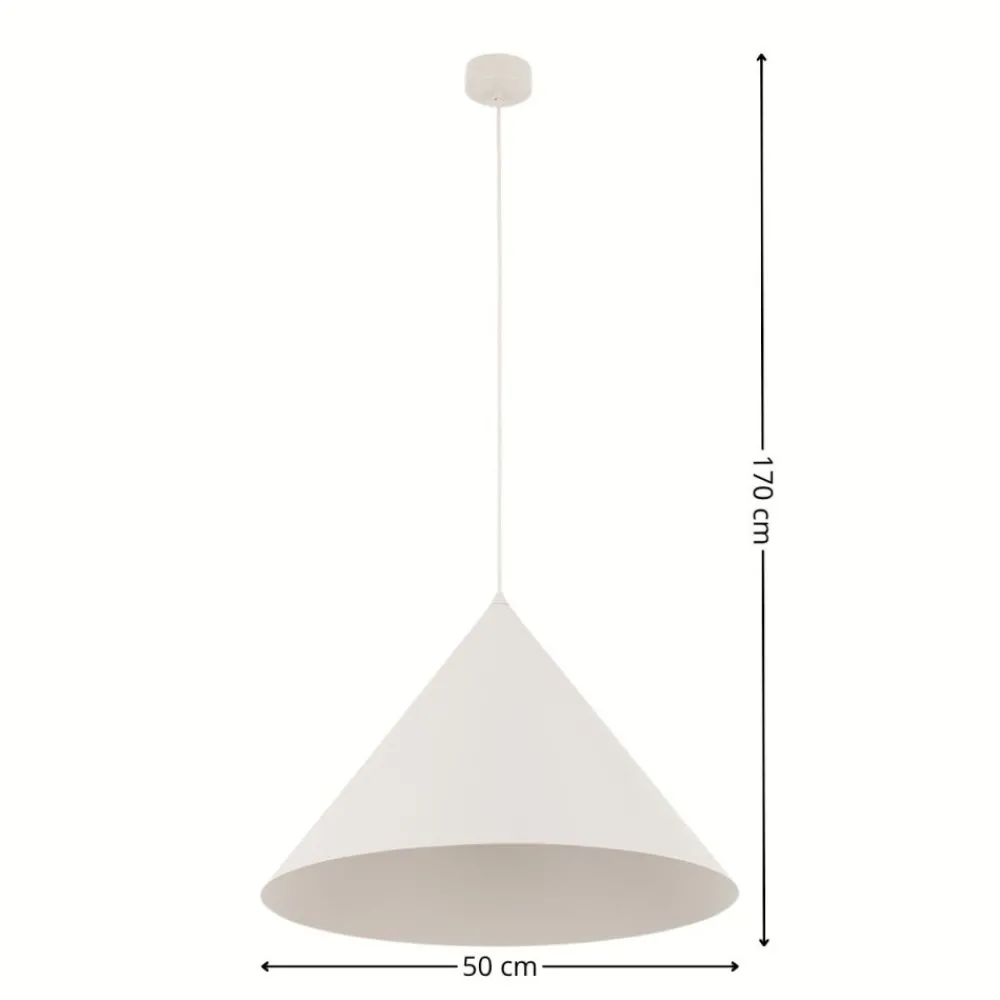 Lampa wisząca CONO XL kaszmirowa 1xE27 * TK Lighting Outlet