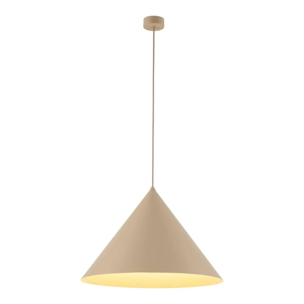 Lampa wisząca CONO XL sabia beżowa 1xE27 * TK Lighting Outlet