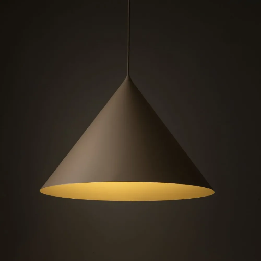 Lampa wisząca CONO XL sabia beżowa 1xE27 * TK Lighting Outlet