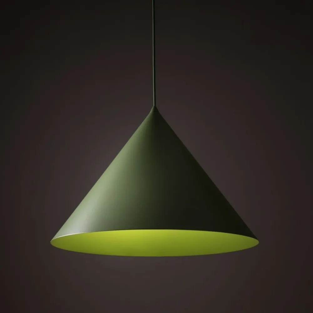 Lampa wisząca CONO XL zielona 1xE27 * TK Lighting New