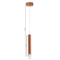Lampa wisząca COPPER 5W LED * Eko-light Best