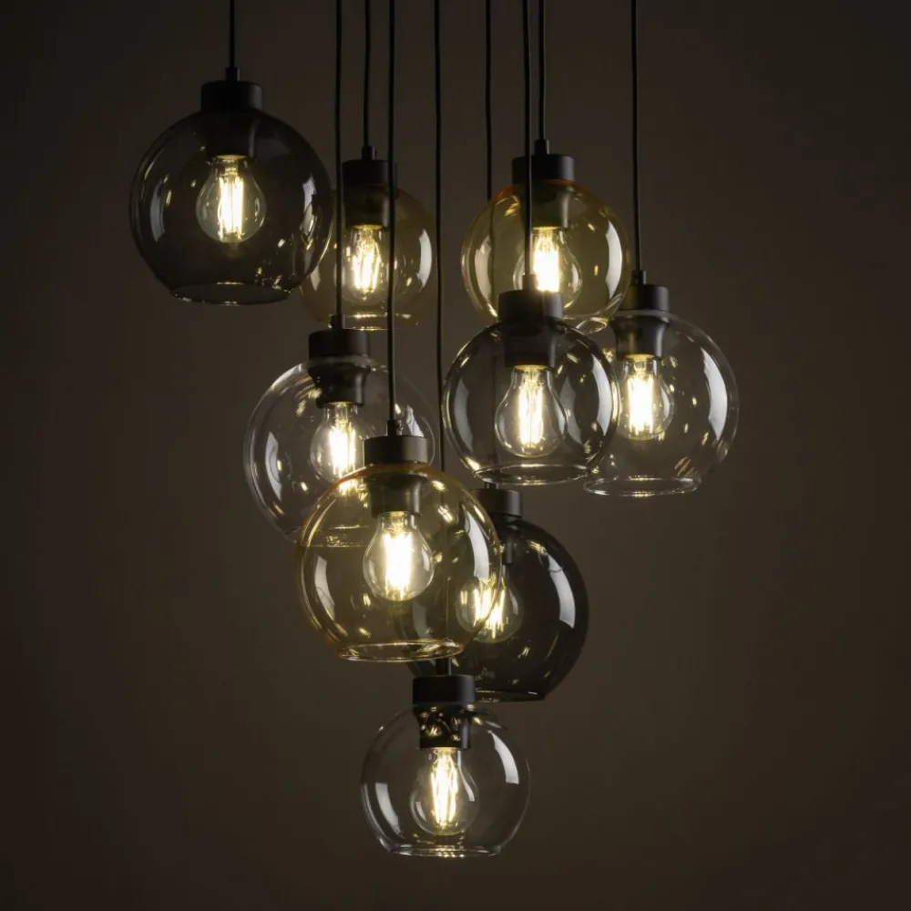 Lampa wisząca CUBUS czarna 9xE27 * TK Lighting