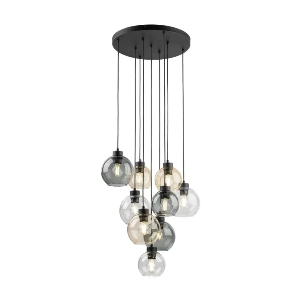 Lampa wisząca CUBUS czarna 9xE27 * TK Lighting