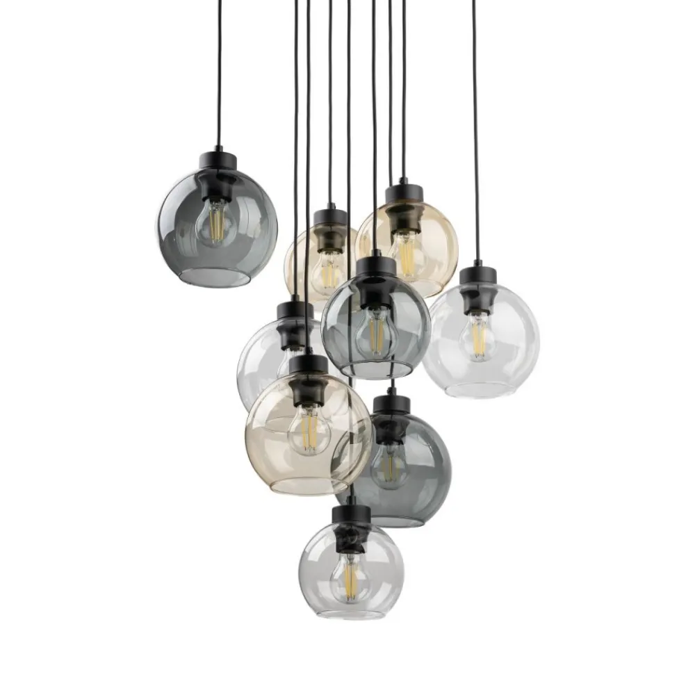 Lampa wisząca CUBUS czarna 9xE27 * TK Lighting
