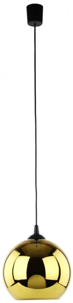 Lampa Wisząca CUBUS Czarny Złoty 1xE27 25cm * TK Lighting Discount