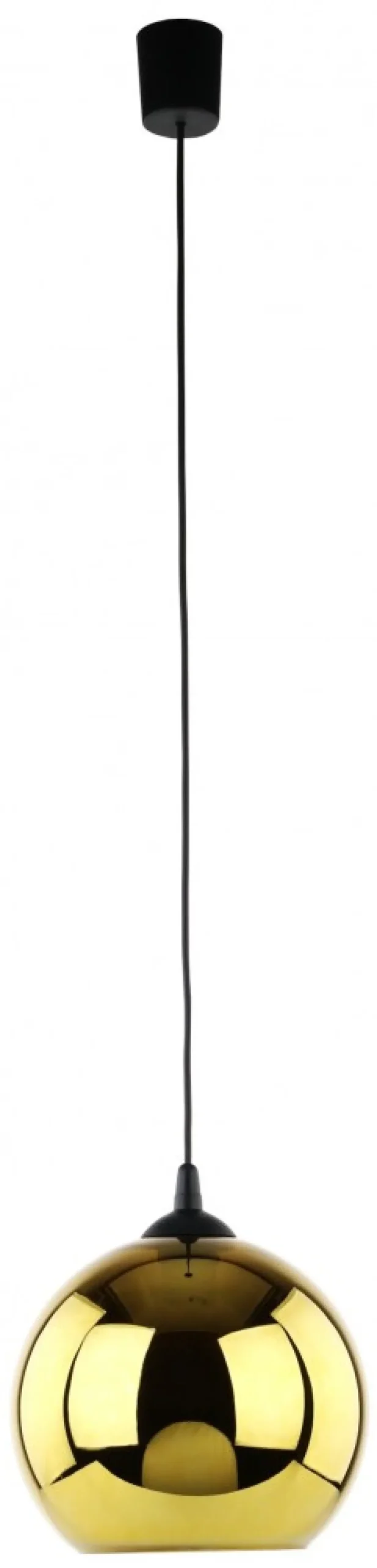 Lampa Wisząca CUBUS Czarny Złoty 1xE27 25cm * TK Lighting Discount